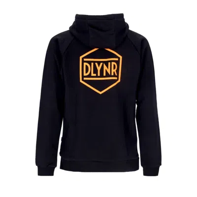Dolly Noire Men's Lightweight Hooded Sweatshirt Logo Back Hoodie Black