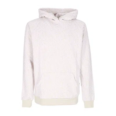 Dolly Noire Men's Lightweight Hooded Sweatshirt Monogram Dlynr Hoodie Beige