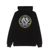 Dolly Noire Men's Lightweight Hooded Sweatshirt Monogram Hoodie Black In Black