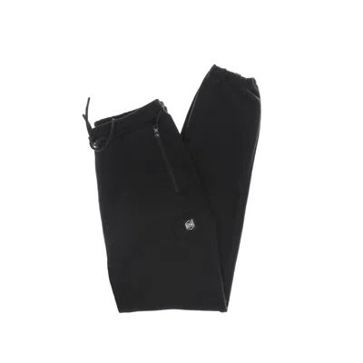 Dolly Noire Men's Lightweight Tracksuit Pants Woven Square Label Cargo Sweatpants Black