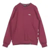 Dolly Noire Men's Low Logo Crewneck Sweatshirt Brx Burgundy