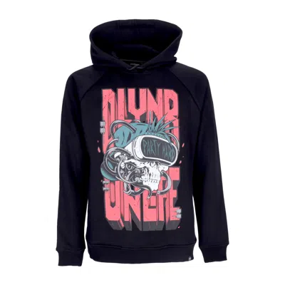 Dolly Noire Men's Party Hard Skull Hoodie Black