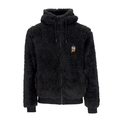 Dolly Noire Men's Sherpa Zip Hoodie Graphite