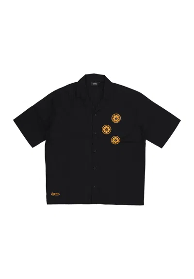 Dolly Noire Men's Short Sleeve Shirt - Outline Shirt Black