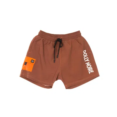 Dolly Noire Men's Thermo Reactive Swimshorts Black/red In Brown