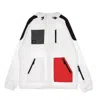 Dolly Noire Men's Windbreaker Soldier Full Zip Jacket White In White
