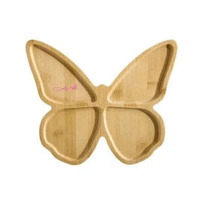 Dolly Parton Bamboo Butterfly Cutting Board, 11x9 Inch In Brown