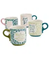 Dolly Parton Phrase Mugs, Set Of 4 In Multi
