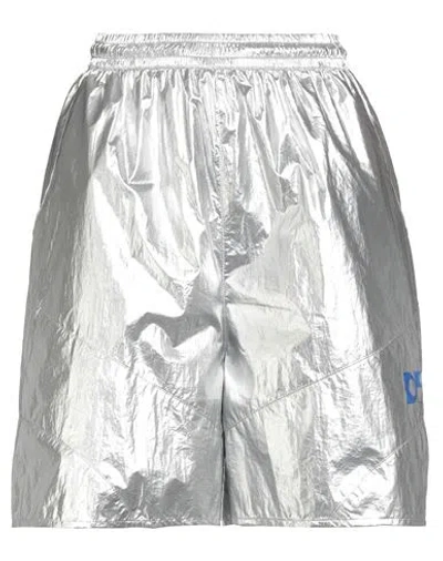 Dolly Sports Woman Shorts & Bermuda Shorts Silver Size S Recycled Nylon