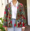 Dolma Astrid Velvet Jacket In Green