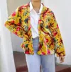 Dolma Astrid Velvet Jacket In Mustard
