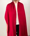 Dolma Cashmere Wrap In Cherry In Red