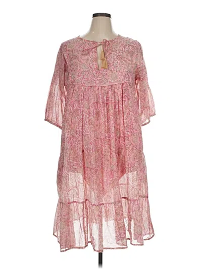 Pre-owned Dolma Casual Dress In Pink