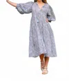Dolma Isla Midi Dress In Lila De Campo In Blue