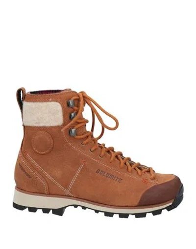 Dolomite Man Ankle Boots Tan Size 6.5 Leather, Textile Fibers In Brown