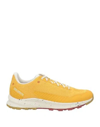 Dolomite Man Sneakers Mustard Size 9 Textile Fibers In Yellow