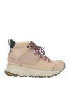 Dolomite Woman Ankle Boots Beige Size 7 Leather, Textile Fibers In Beige