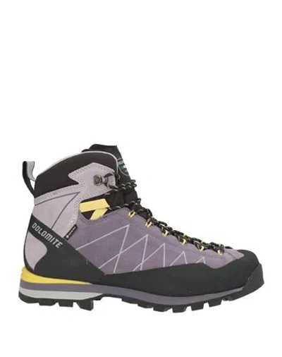 Dolomite Woman Ankle Boots Purple Size 7 Leather, Synthetic Material
