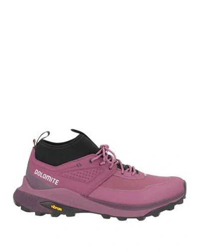 Dolomite Woman Sneakers Mauve Size 7.5 Synthetic Material, Textile Fibers In Purple