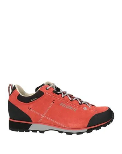 Dolomite Woman Sneakers Red Size 7.5 Leather, Synthetic Material