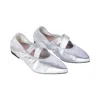 Dolores Promesas Women's Andar Con Tula Ballerina Flats In Silver