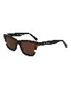 Dolores Promesas Women's Black, Beige And Havana Beveled Spectacle With Peak Tendency In Black