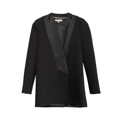 Dolores Promesas Women's Black Satin Blazer