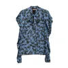 Dolores Promesas Women's Blue Andrea Star Print Blouse In Blue