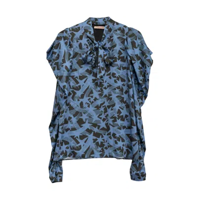 Dolores Promesas Women's Blue Andrea Star Print Blouse
