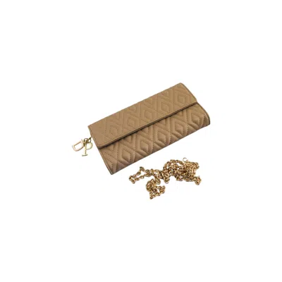 Dolores Promesas Women's Brown Camel Dual Star Clutch