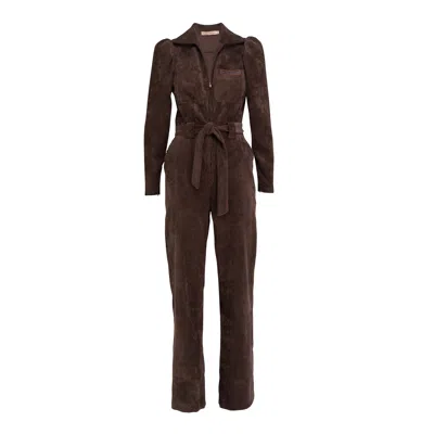Dolores Promesas Women's Brown Corduroy Overall