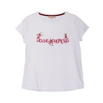 Dolores Promesas Women's Dolores Y Tula White T-shirt