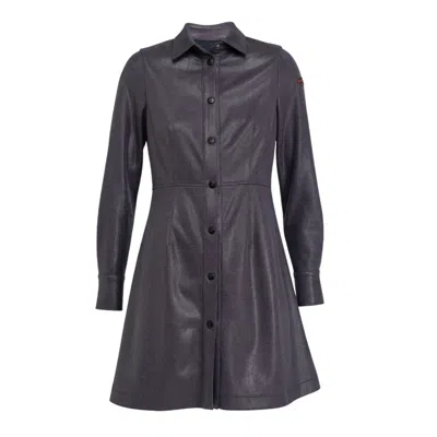 Dolores Promesas Women's Grey Gray Leather Dress