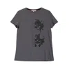 Dolores Promesas Women's Grey Illustrated Gray T-shirt Promises In Grey