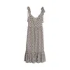 Dolores Promesas Women's Grey Tropez Strap Midi Dress