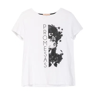 Dolores Promesas Women's Illustrated White T-shirt Promises