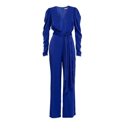 Dolores Promesas Women's Klein Blue Satin Overall