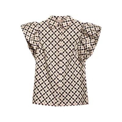 Dolores Promesas Women's Lune Ruffle Blouse