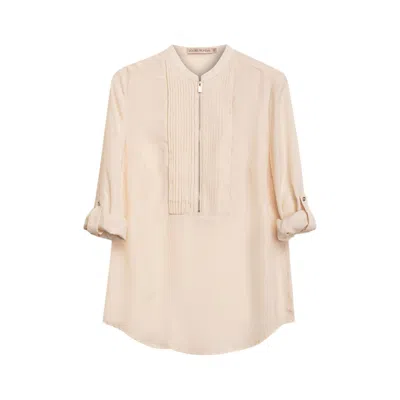 Dolores Promesas Women's Neutrals Amour Elegant Beige Blouse