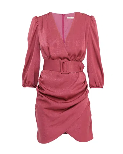 Dolores Promesas Women's Pink / Purple Short Satin Pink Dress In Pink/purple