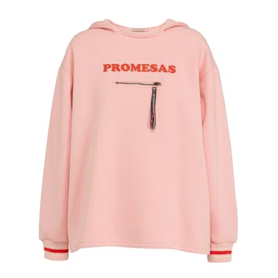 Dolores Promesas Women's Pink / Purple Sweatshirt Rosa Palo Promesas In Pink/purple