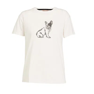 Dolores Promesas Women's Tula White T-shirt Black And White