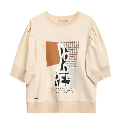 Dolores Promesas Women's White Avril Sweatshirt