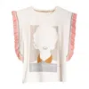 Dolores Promesas Women's White Ciel T-shirt Pink