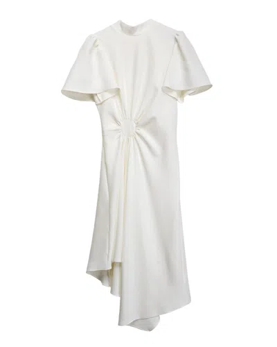 Dolores Promesas Women's White Circle Draped Long Dress