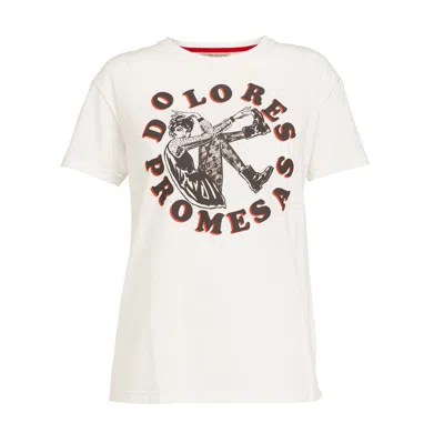 Dolores Promesas Women's White  Circle T-shirt