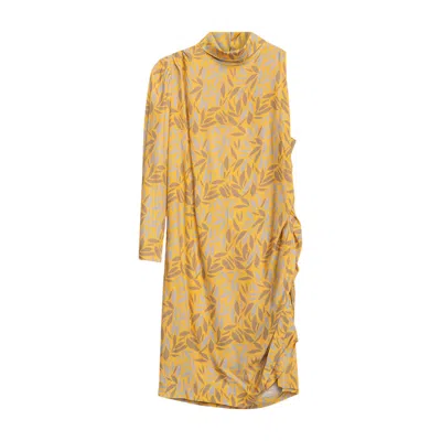 Dolores Promesas Women's Yellow / Orange Dune Asymmetric Short Dress