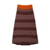 Dolores Promesas Women's Yellow / Orange Moon Geometric Midi Skirt In Yellow/orange