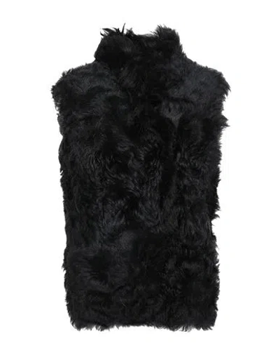 Dom Goor Woman Jacket Black Size 2 Sheepskin