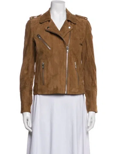 Pre-owned Doma Biker Jacket In Brown